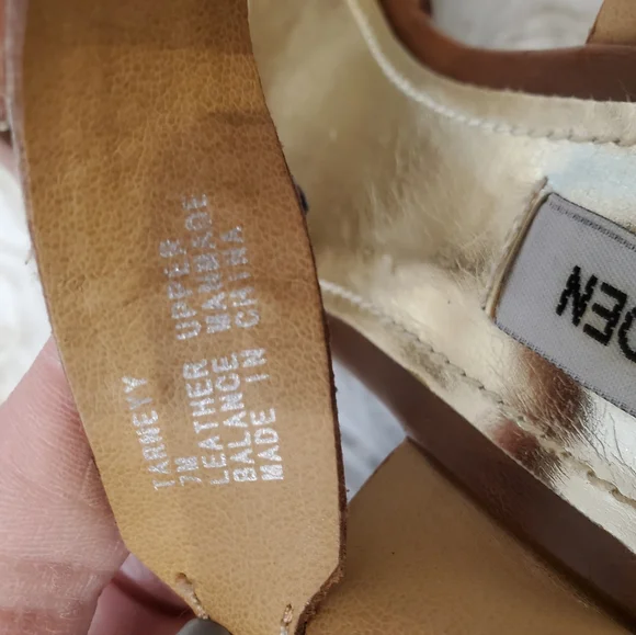 STEVE MADDEN|Womens brown leather platform sandals| Size 7 - Picture 5 of 7